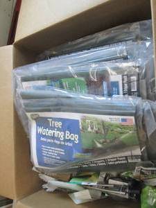 lot 193 image: box of tree watering bags , solar l...