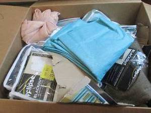 lot 216 image: box of curtains...