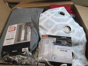 lot 217 image: box of curtains...