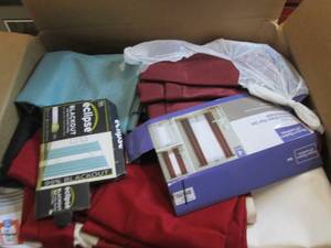 lot 219 image: box of curtains...