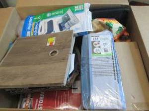 lot 223 image: box of storage bins and storage bag...