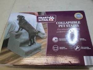 lot 233 image: heart to tail collapsible pet stairs...