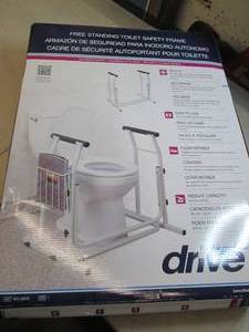 lot 237 image: free standing toilet safety frame ...