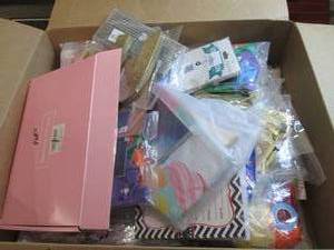 lot 240 image: box of party supplies ...