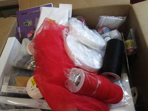 lot 242 image: box of crafting supplies ...