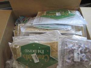 lot 243 image: box of party supplies ...