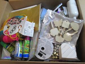 lot 245 image: box of crafting supplies ...
