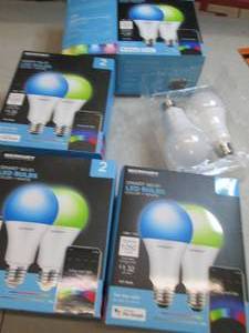 lot 247 image: 4 mercury smart wifi bulbs color pl...