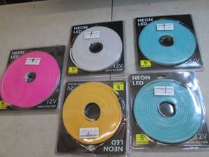 lot 273 image: 5 neon LED lights ...