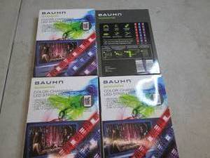 lot 276 image: 4 bauhn color changing led strip li...