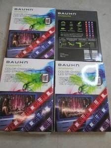 lot 278 image: 4 bauhn color changing led strip li...