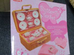 Schylling Butterfly Tea Set with Ba...