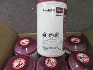 Case of 6 -70ct Canisters Sani-Clot...