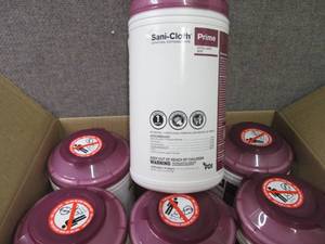Case of 6 -70ct Canisters Sani-Clot...