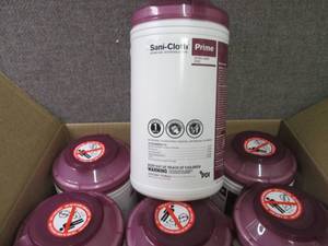 Case of 6 -70ct Canisters Sani-Clot...