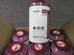 Case of 6 -70ct Canisters Sani-Clot...