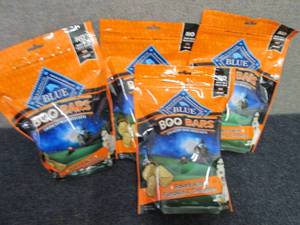 4- 11 oz bags Blue Buffalo Boo Bars...