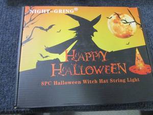 8 pc Halloween Witch Hat String Lig...