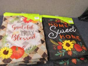 8 Meadow Creek 2 Sided Garden Flags...