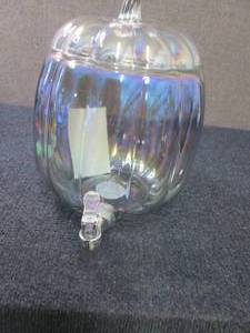 2 Glass Pumpkin Beverage Dispensers...