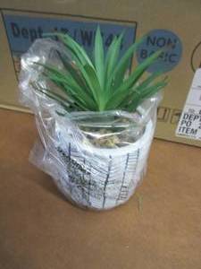 8 Faux Succulent Plants in Chevron ...