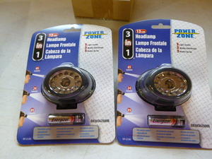 2 Power Zone 3 in 1 Headlamps