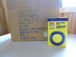 Case of Bull Dog Auto Inner Tubes