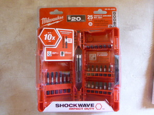 Milwaukee 25 Piece Impact Driver Bit Set