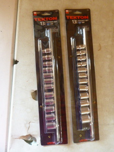 2 Tekton 13 Piece Socket Sets