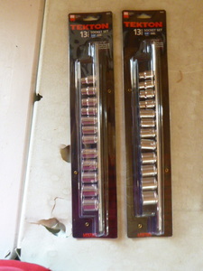 2 Tekton 13 Piece Socket Sets