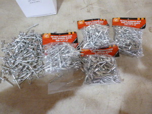 5 Bags of PTC Aluminum Head Steel Mandrel Rivets