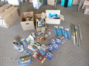 Large Box of Home Building Hardware