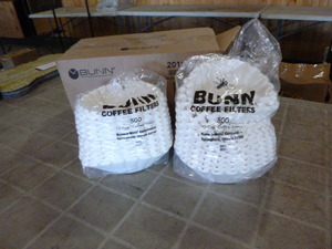 Case of Bunn Coffee Filters