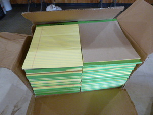 Case of Office Max Notepads