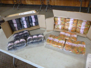 2 Cases of Red Heart Kiss Yarn