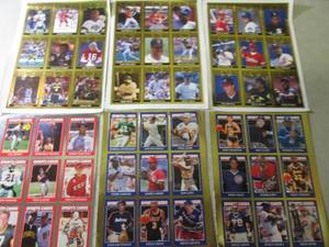 lot 17 image: (C-4) 6 Sheets of Assorted Sports C...