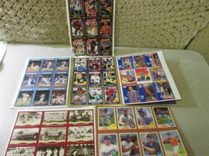 lot 18 image: (C-4) 6 Sheets of Assorted Sports C...