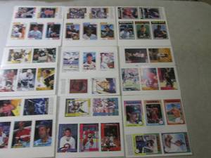lot 19 image: (C-4) 9 Sheets of Assorted Sports C...