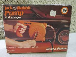 lot 96 image: (BS) Black & Decker Jack Rabbit Pum...