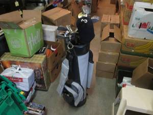 lot 123 image: (BSB) Assorted Golf Clubs with Bag ...