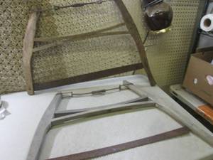 lot 131 image: (FDS) 2 Vintage Saws Approx 32 acr...