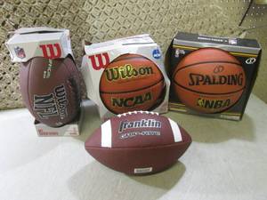 lot 133 image: (EW2) 2 Basket Balls and 2 Foot Bal...