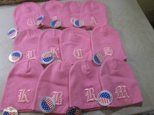lot 184 image: (BSB) Lot of 12 Pink Winter Knit Ha...