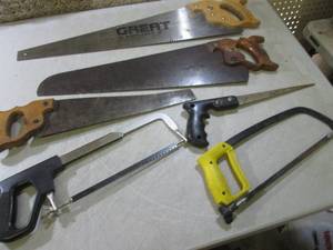 lot 264 image: (EW2) Assorted Hand Saws...
