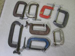 lot 312 image: (BSB) Assorted C-Clamps 2 12 to 6...
