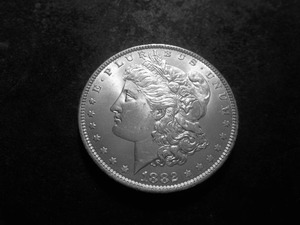 1882 O Morgan Silver Dollar