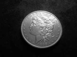 1885 O Morgan Silver Dollar