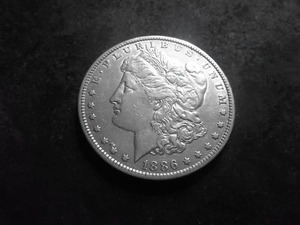 1886 O Morgan Silver Dollar