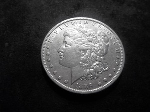 1889 O Morgan Silver Dollar