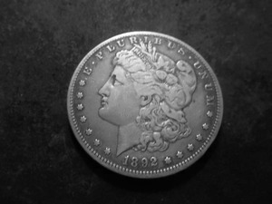 1892 S Morgan Silver Dollar